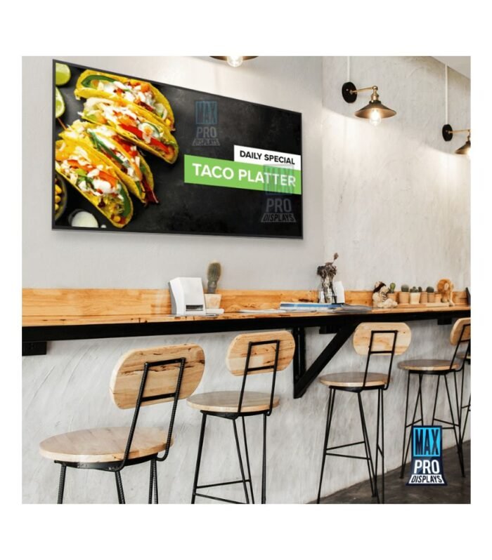 43 inch Digital Menu Display Screen for Restaurant Cafe Fast Food | 43 inch Digital menu Display Signage