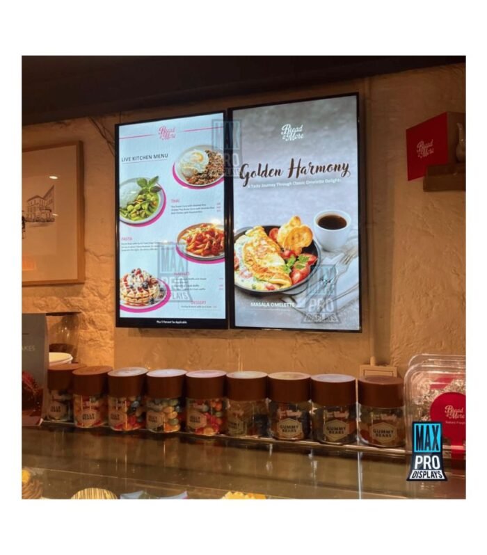 32 inch Digital Menu Display Screen for Restaurant Cafe Fast Food | 32 inch Digital menu Display Signage