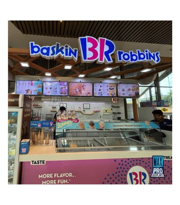 24 inch Digital Menu Display Screen for Restaurant Cafe Fast Food | 24inch Digital menu Display Signage