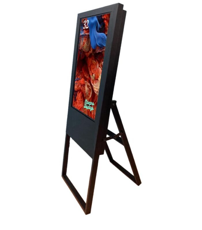 32 Inch Easel Digital Signage Standee Indoor Portable Display for Advertising / 32inch A Frame Digital standee